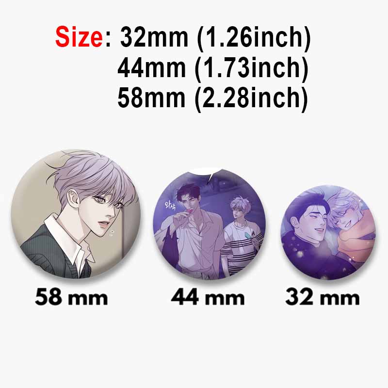 Korean Manhwa Soft Button Pins - đánh giá và giá Modern Korean Lifestyle